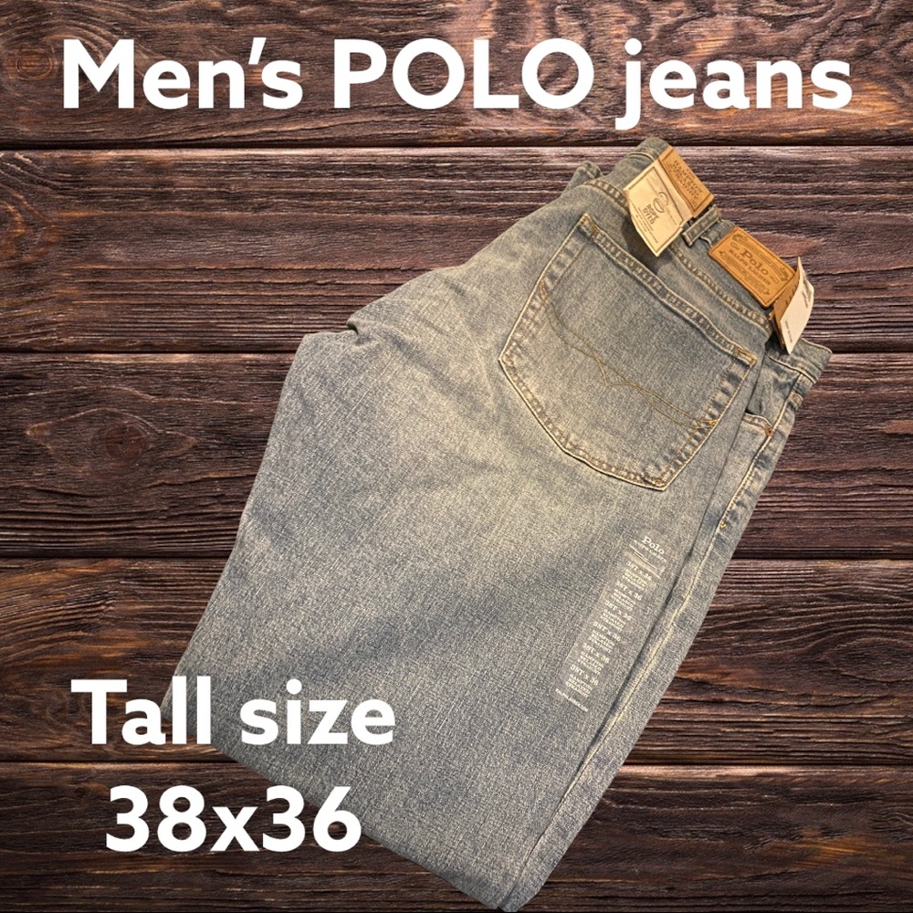NWT Men’s Ralph Lauren POLO jeans - tall size  (38Tx36) - Picture 6 of 6